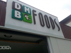 Reklama od stirodura-3D-slova - Firma DMB Foods - Lokacija: Prokuplje