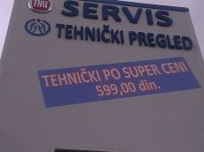 Reklama od stirodura-3D-slova - Firma Tehnički pregled - Lokacija: Beograd