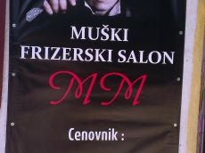  Baner cirada - Firma: Muški frizerski salon - Lokacija: Beograd
