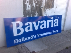   Reklamna tabla, pocinkovani lim - Firma: Bavaria - Lokacija: Beograd 