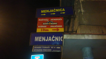 Reklamna tabla, pocinkovani lim - City King - Lokacija: Beograd