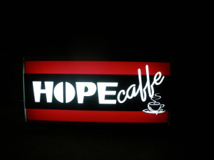 Svetleća reklama - Firma: Hope caffe - Lokacija: Beograd