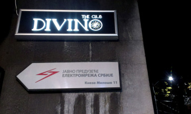 Svetleća reklama - Firma: Club divino - Lokacija: Beograd